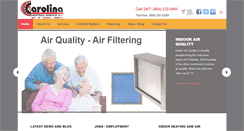 Desktop Screenshot of carolinaheating.com