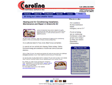 Tablet Screenshot of carolinaheating.net